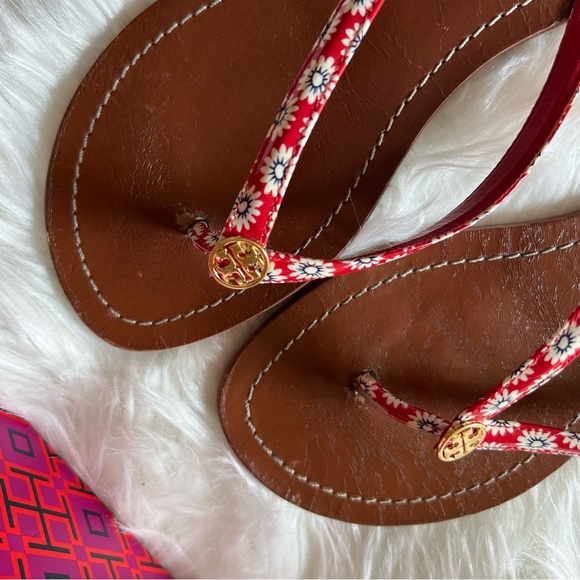 Tory Burch Daisy Flip Flops sz 9 - Picture 5 of 7